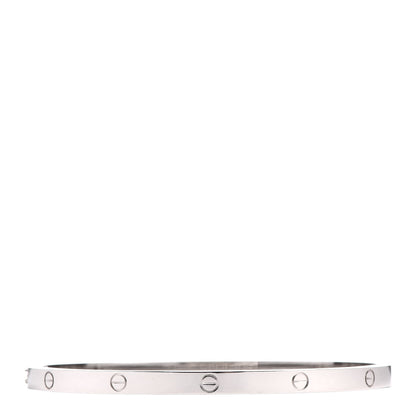 Cartier 18K White Gold Small LOVE Bracelet 17 1 of 6