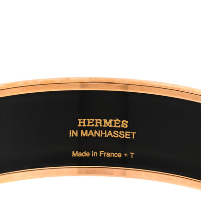 Hermes Enamel Printed Wide Les Léopards Bracelet 65 Rose Couture 4 of 4
