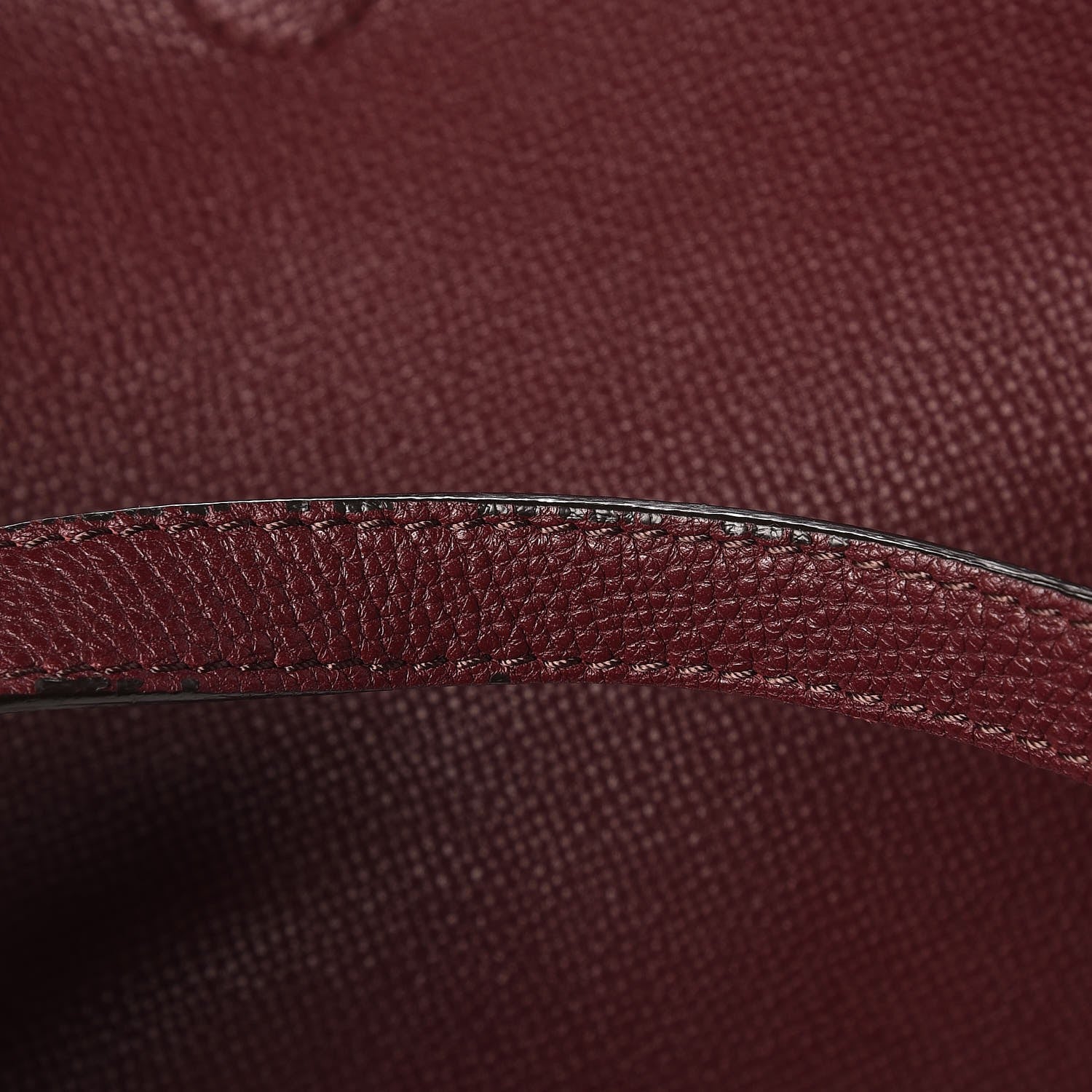 Burberry Grainy Calfskin Medium Honeybrook Tote Dark Plum 7 of 7