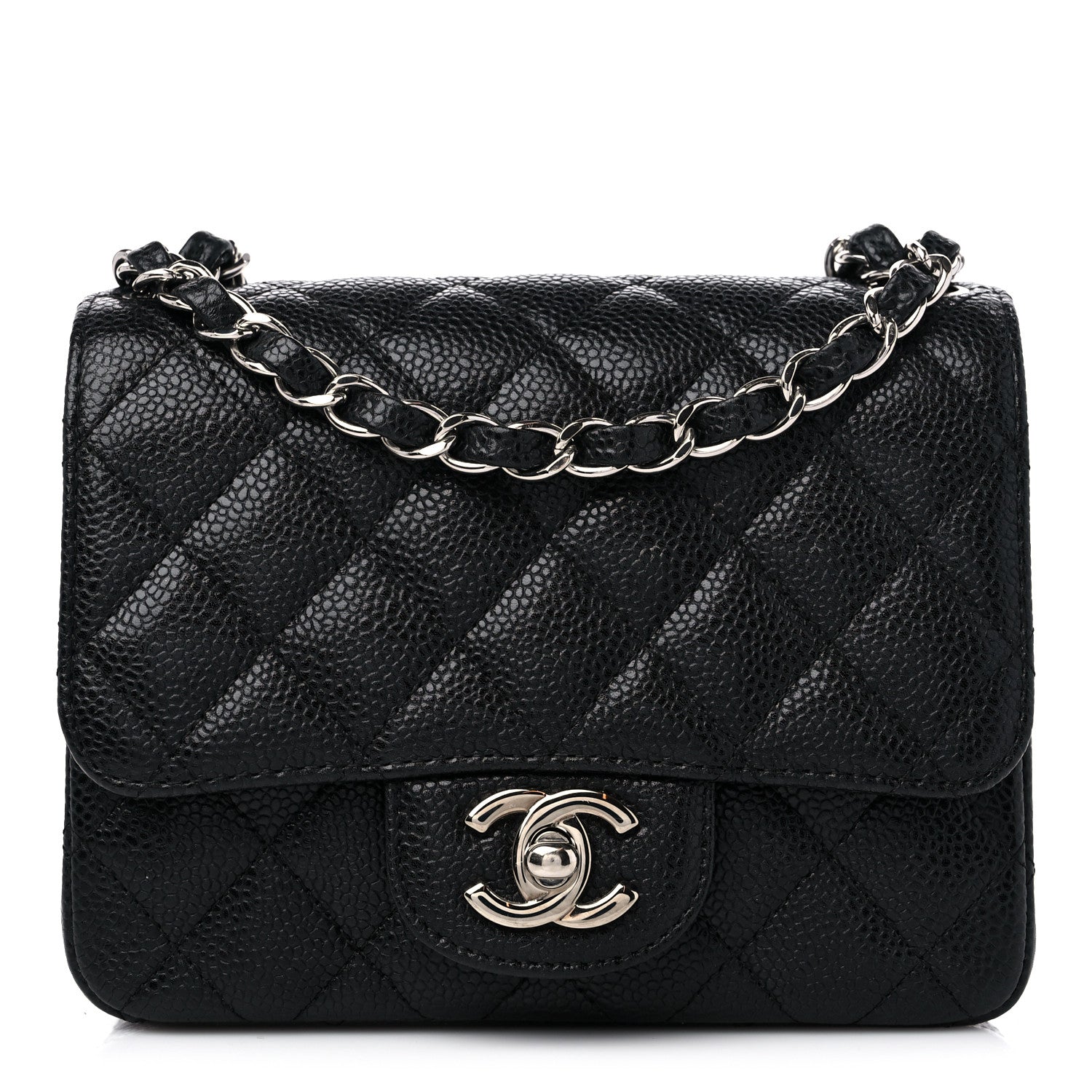 Chanel Caviar Quilted Mini Square Flap Black 1 of 9