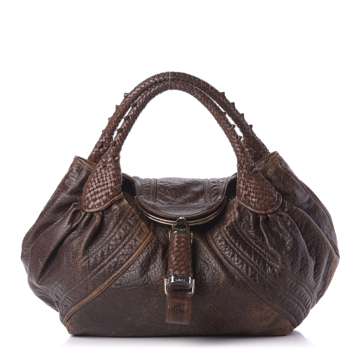Fendi Nappa Nuvolata Spy Cognac 1 of 9