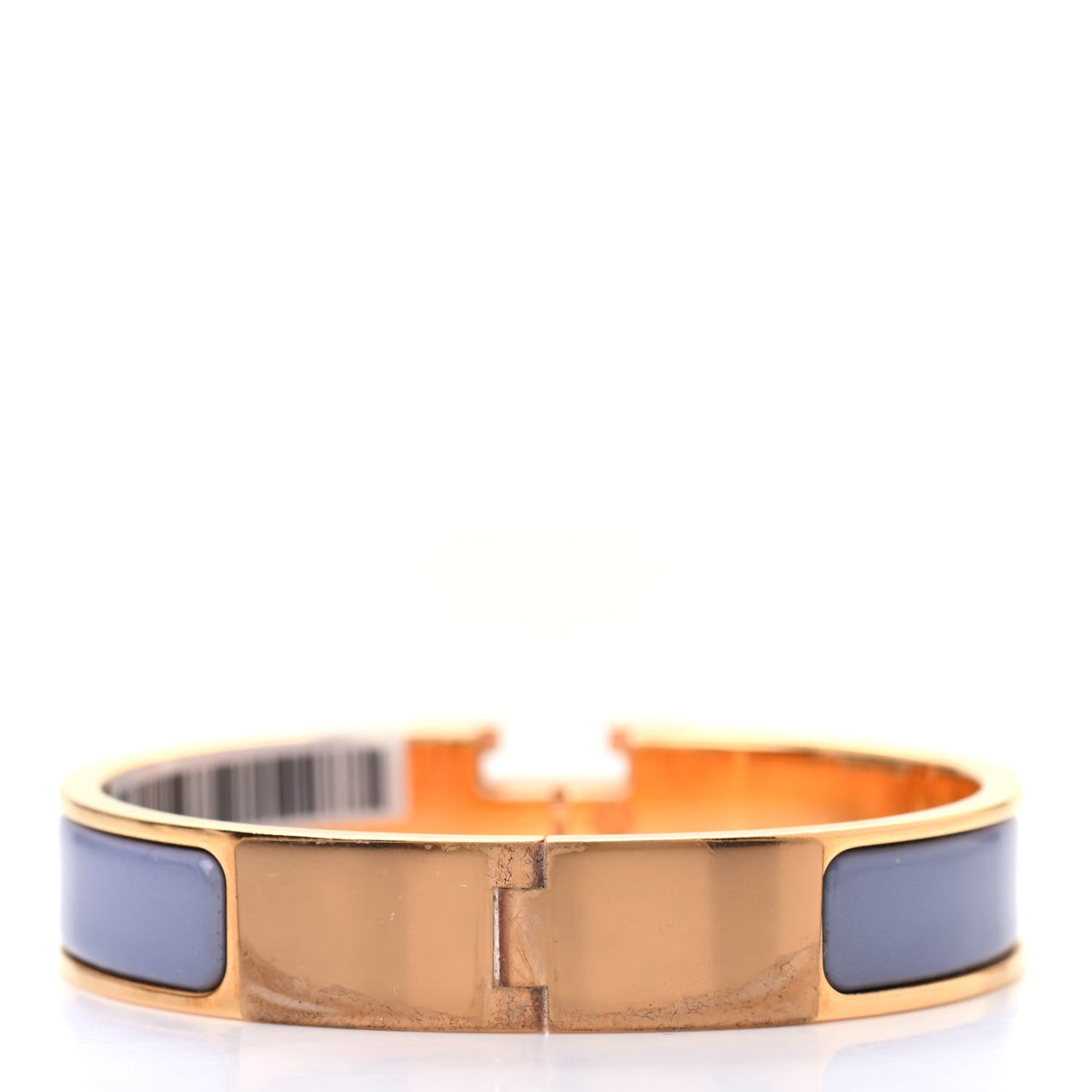 Enamel Narrow Clic Clac H Bracelet PM Bleu Lin