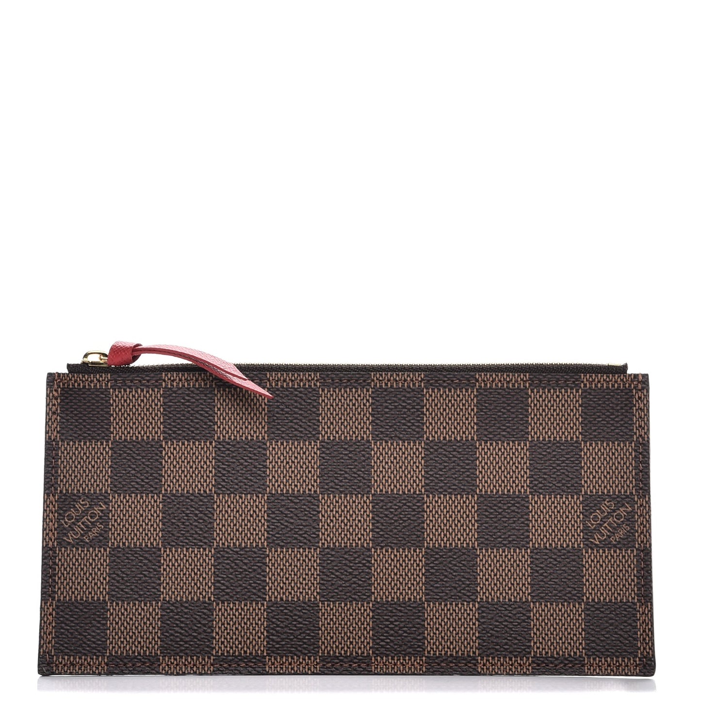 Damier Ebene Felicie Chain Wallet Zippered Insert