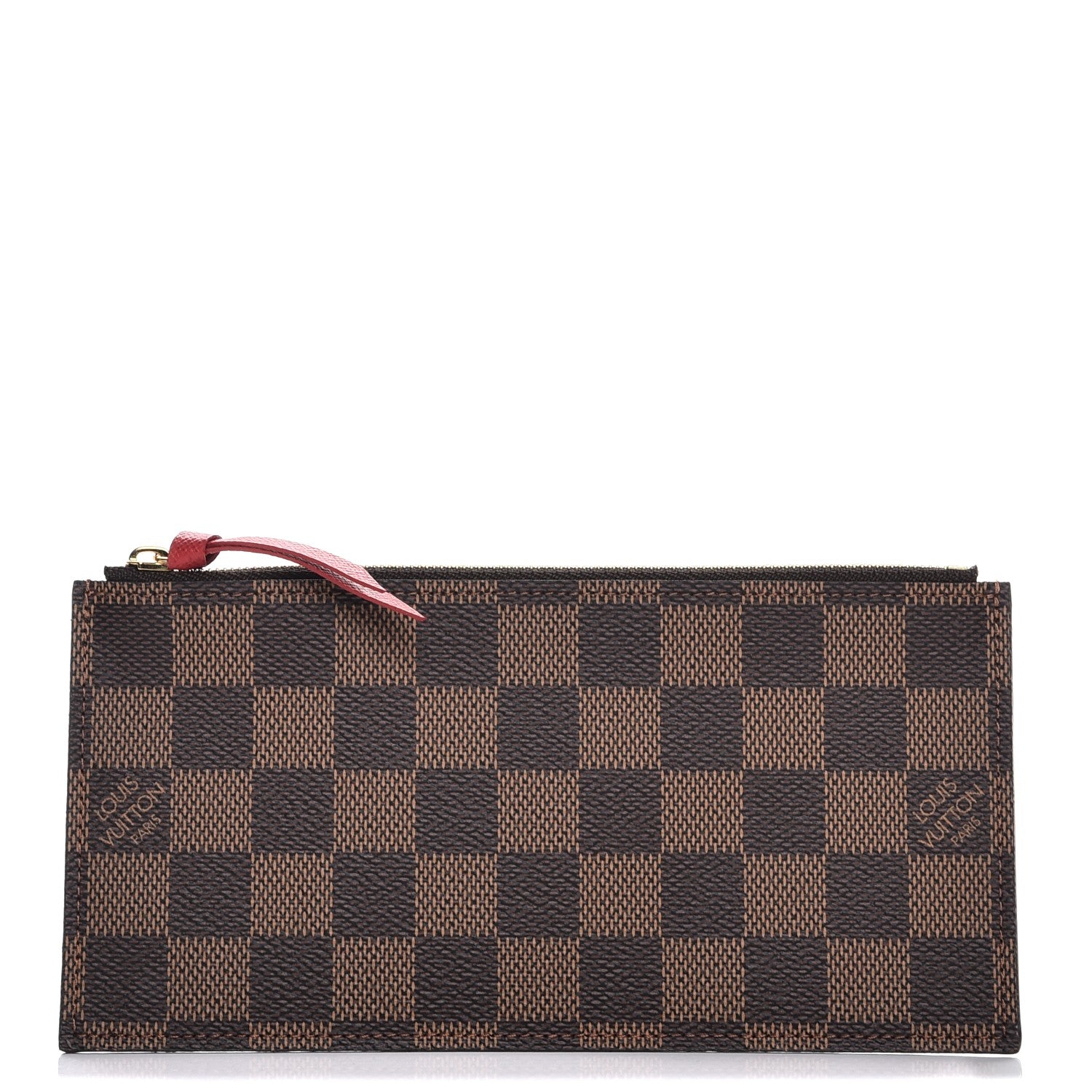 Louis Vuitton Damier Ebene Felicie Chain Wallet Zippered Insert 1 of 6