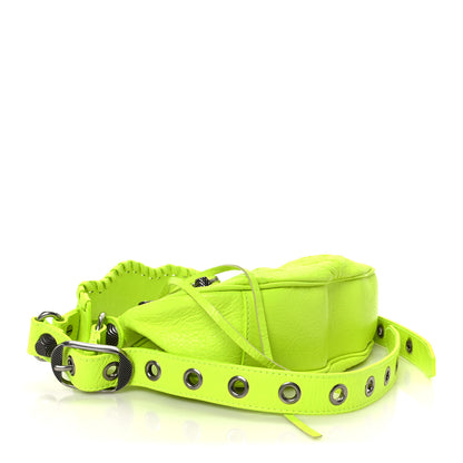 Balenciaga Agneau Arena Le Cagole Shoulder Bag XS Fluo Yellow 5 of 11