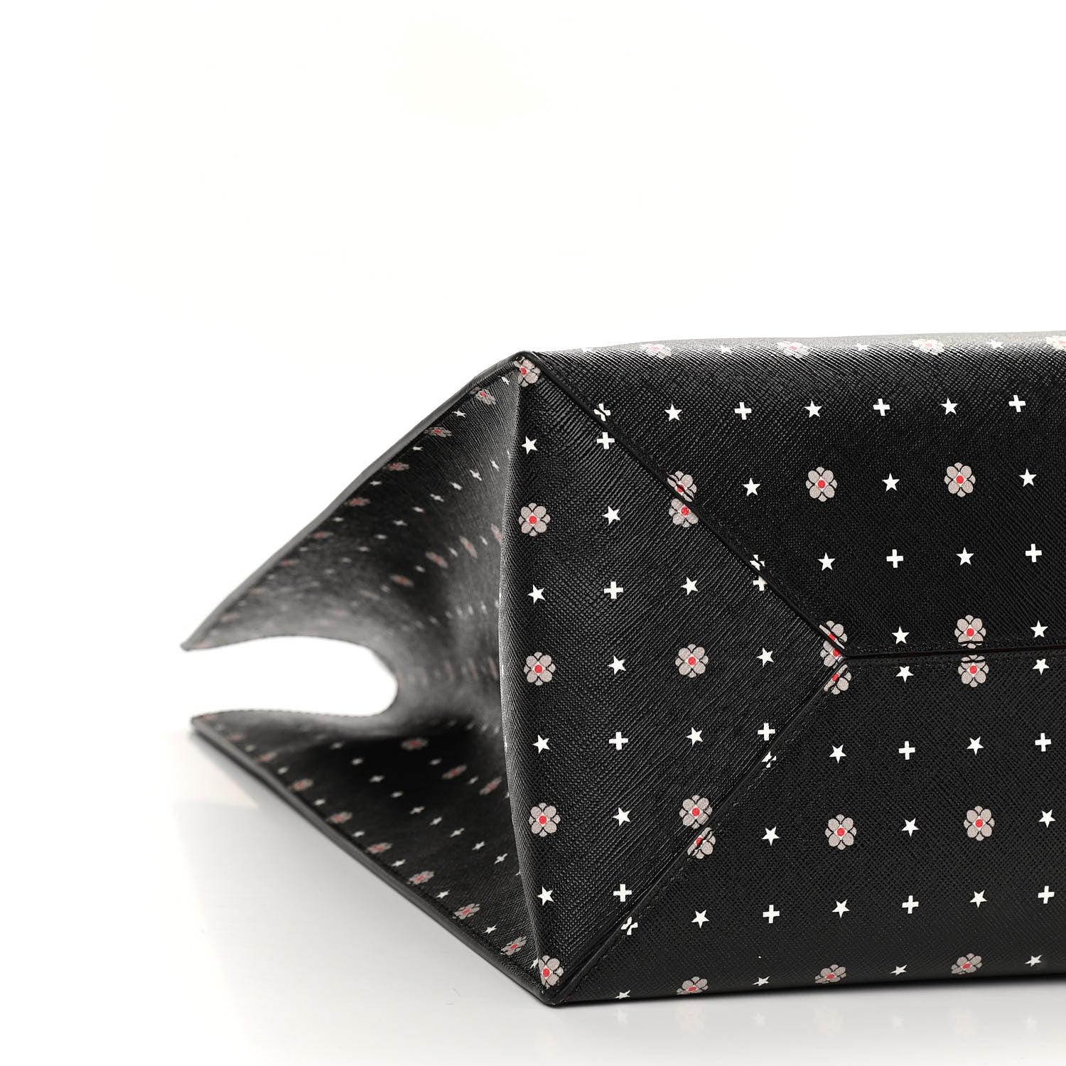 Givenchy Textured Coated Canvas Mini Lilies Print Tote Black 10 of 11