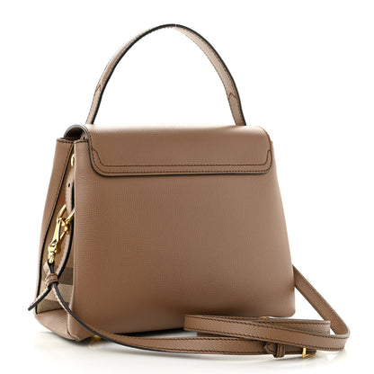 Burberry Derby Calfskin House Check Small Camberley Dark Sand 3 of 11