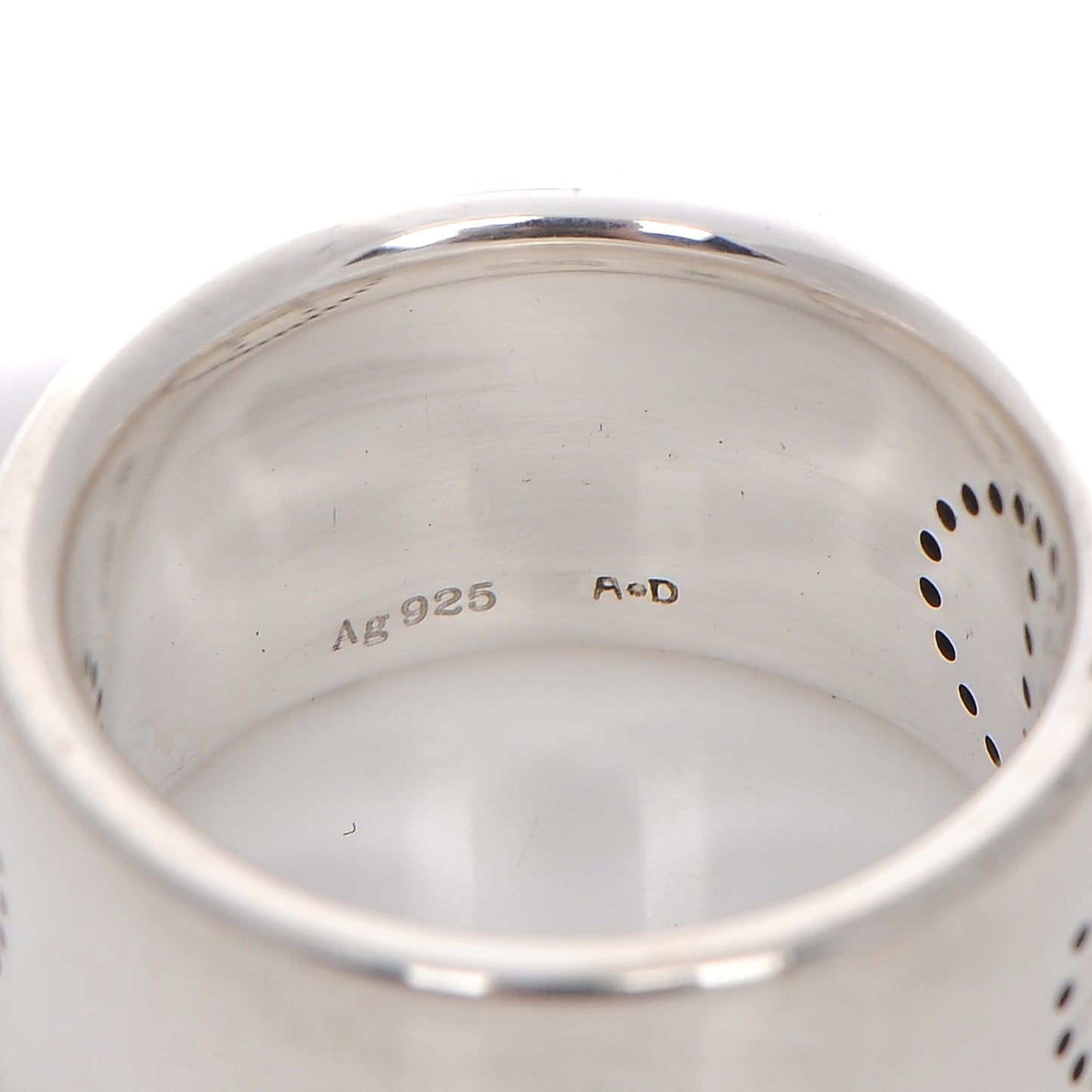Sterling Silver Eclipse Ruban Ring GM 50 5.25