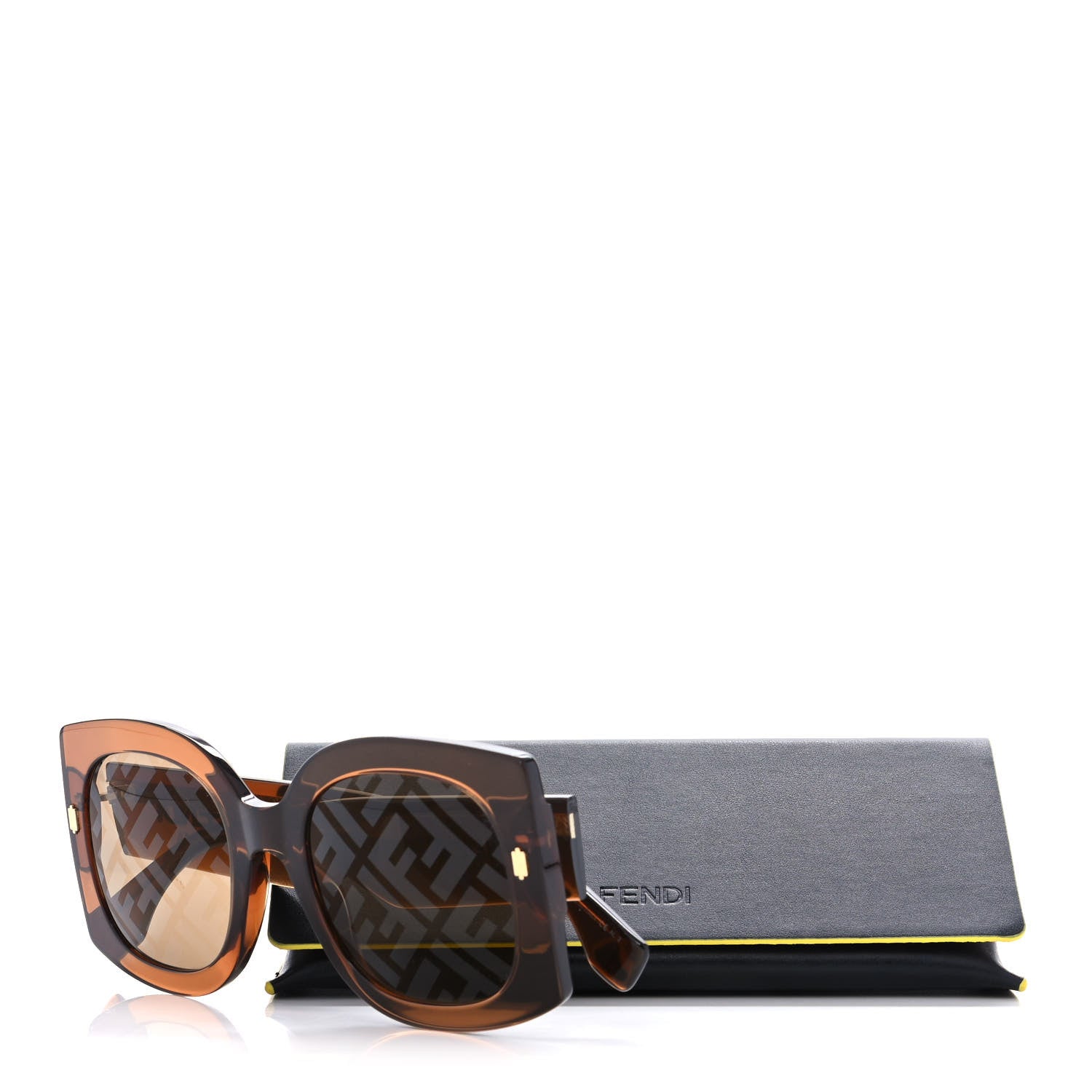 Fendi Acetate FF Sunglasses FF 0436/G/S Brown 8 of 8