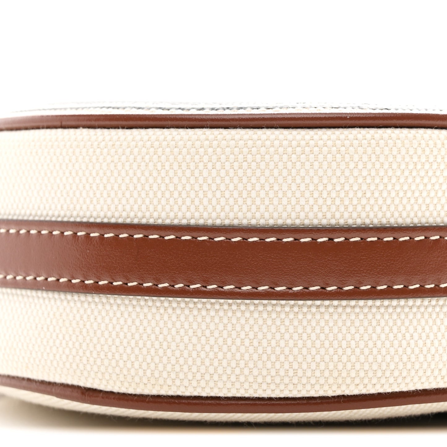 Canvas Calfskin Louise Bag Natural