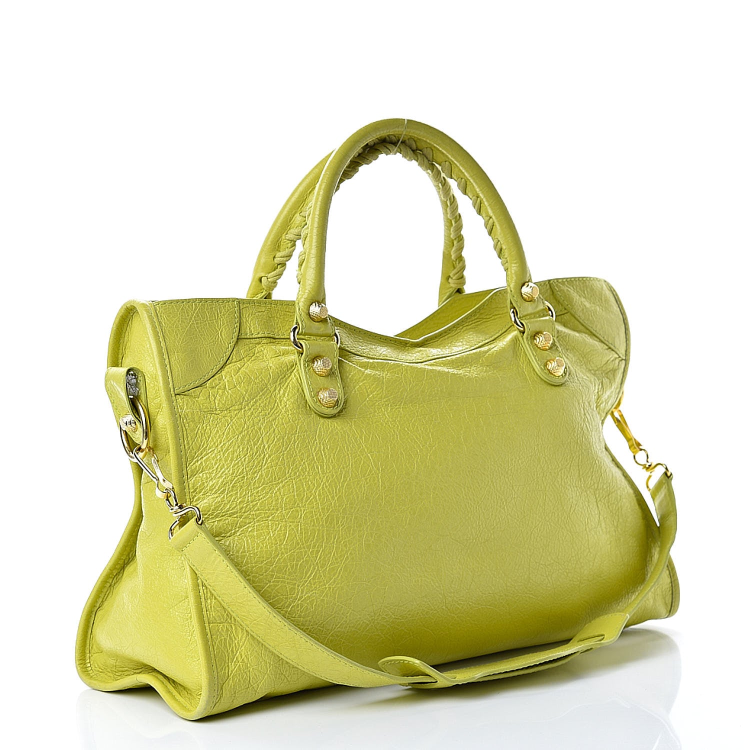 Balenciaga Agneau Giant 12 Gold Hardware City Jaune Poussin 3 of 19