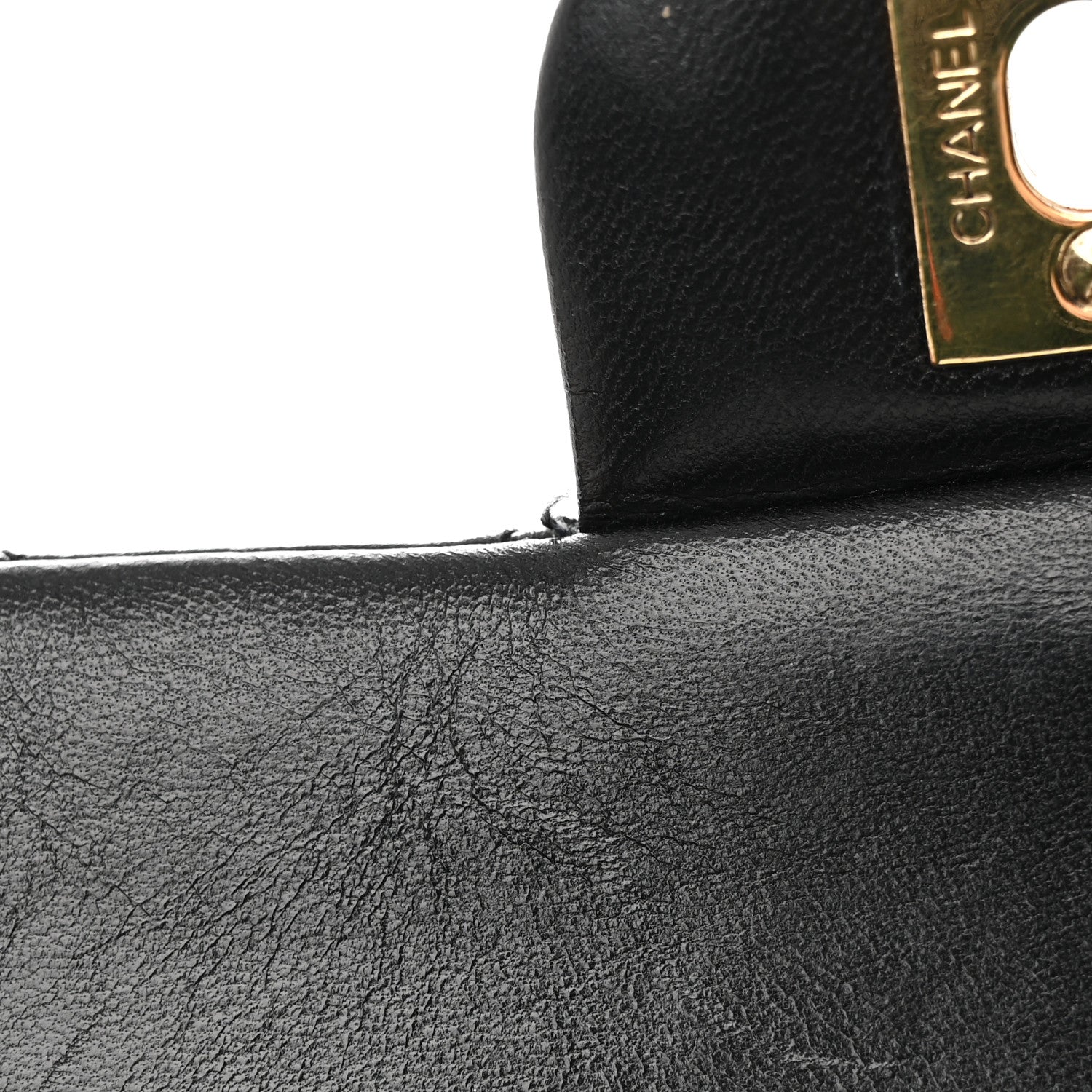 Chanel Lambskin Quilted Medium Double Flap Black 19 of 21