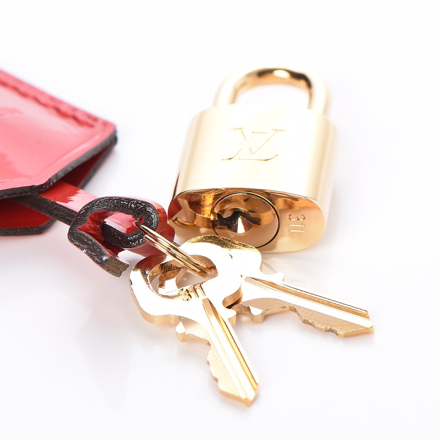 Vernis Lockit Clochette Key Bell Holder and Lock Set Cherry