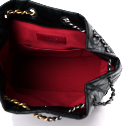 Chanel Aged Calfskin Quilted Small Gabrielle Backpack Black 7 of 11