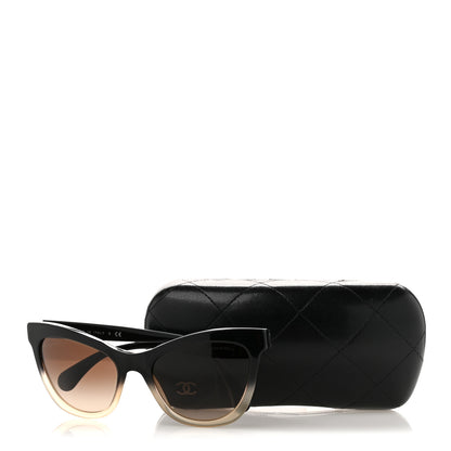 Chanel Acetate CC Cat Eye Summer Sunglasses 5350 Black Beige 7 of 7