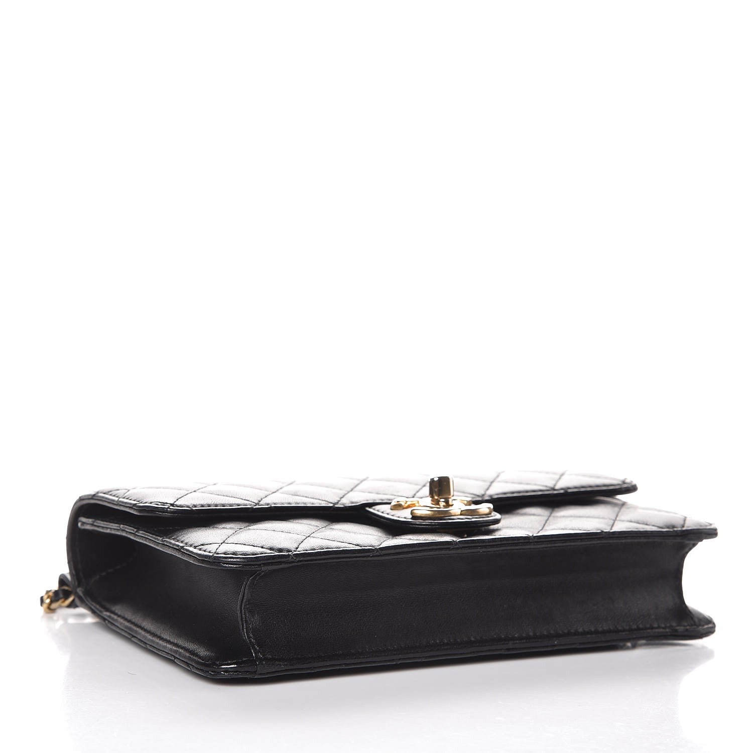 Chanel Lambskin Quilted Medium Crossing Times Flap Black 4 of 8