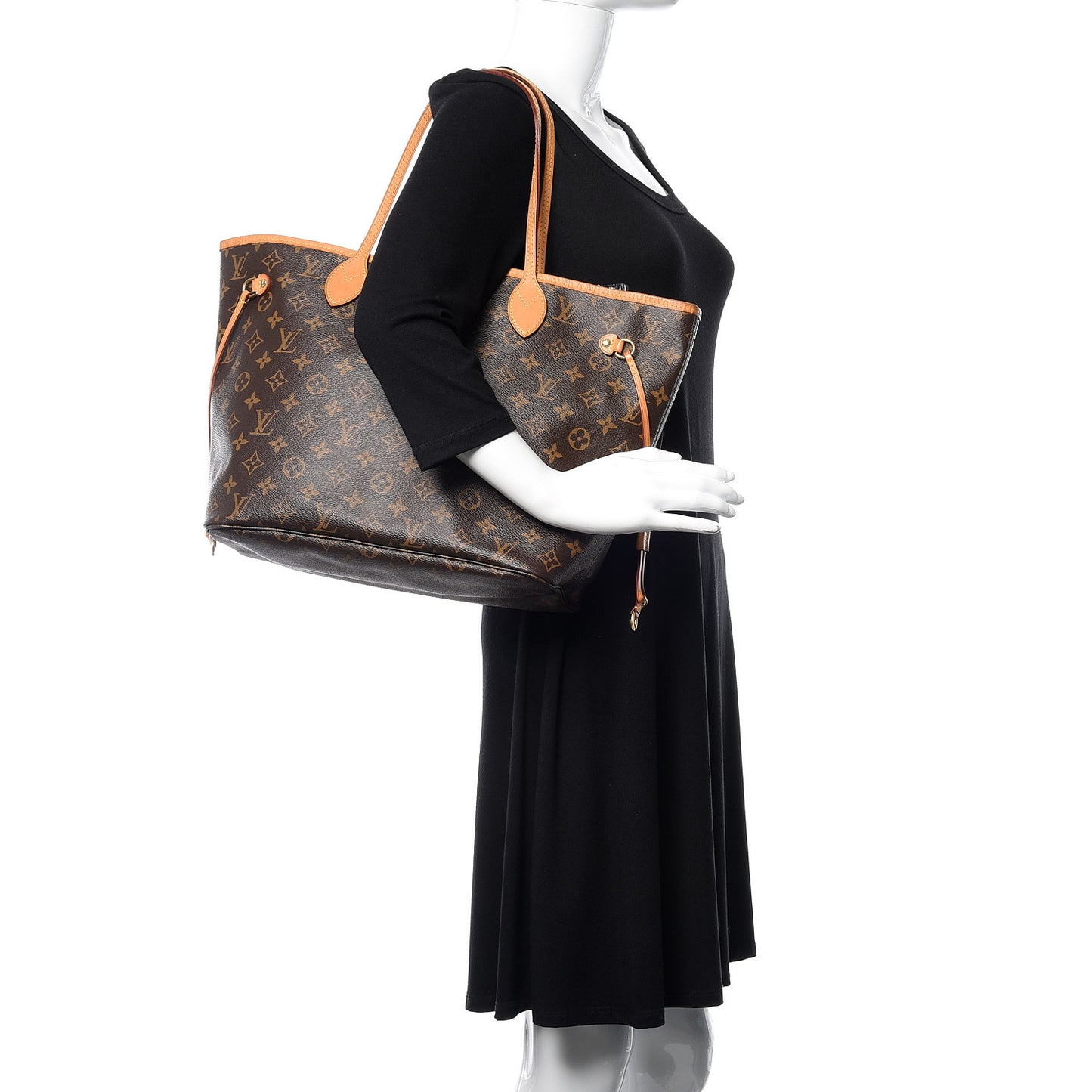 Monogram Neo Neverfull MM Rose Ballerine