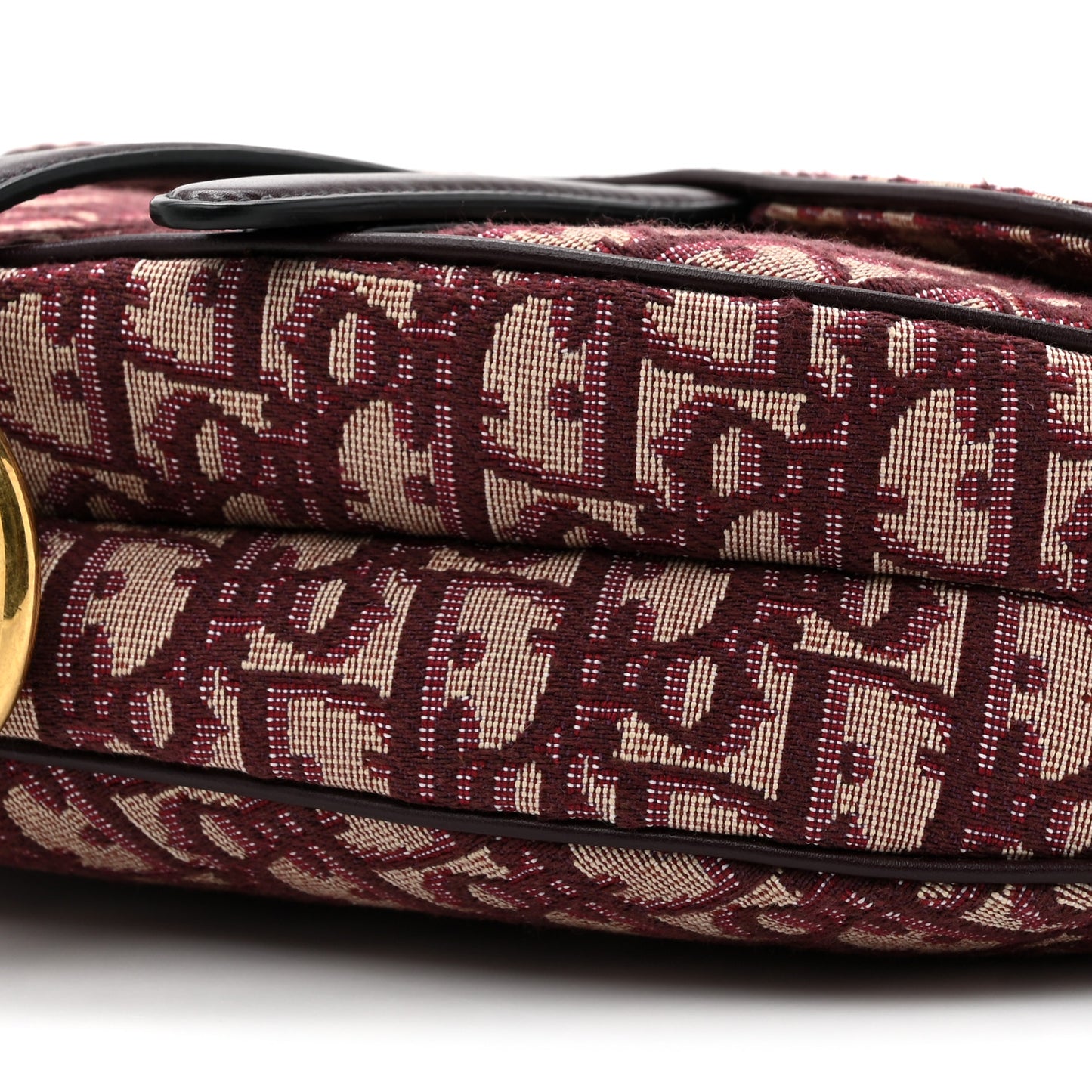 Oblique Saddle Bag Burgundy