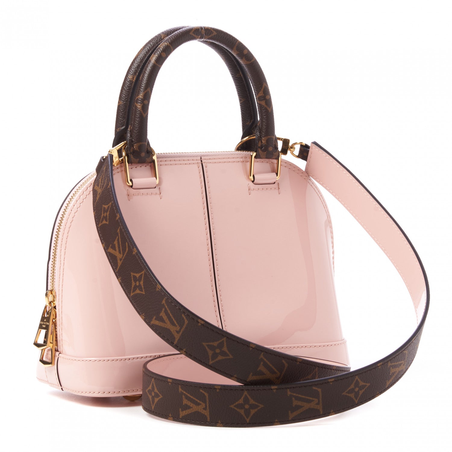 Louis Vuitton Patent Monogram Alma BB Rose Ballerine 2 of 8