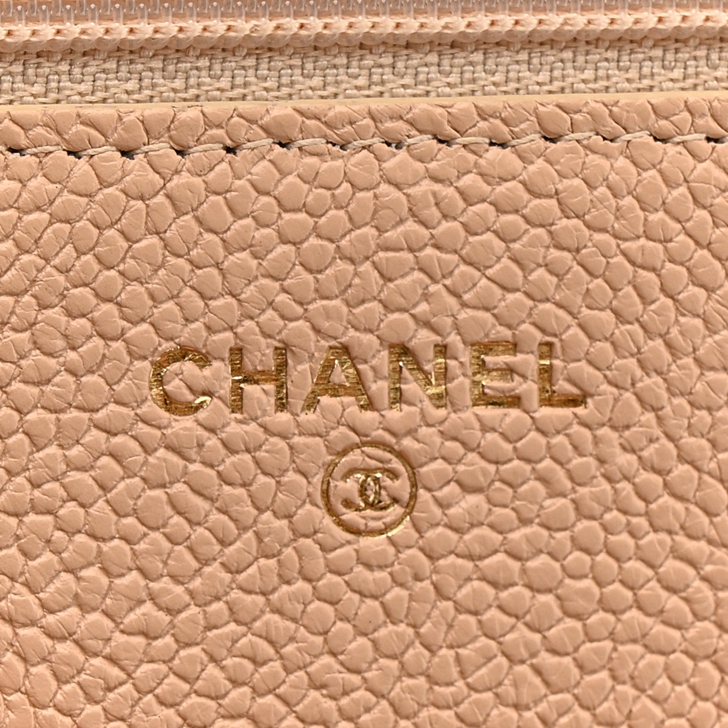Chanel Caviar Quilted Boy Wallet On Chain WOC Light Beige 6 of 13