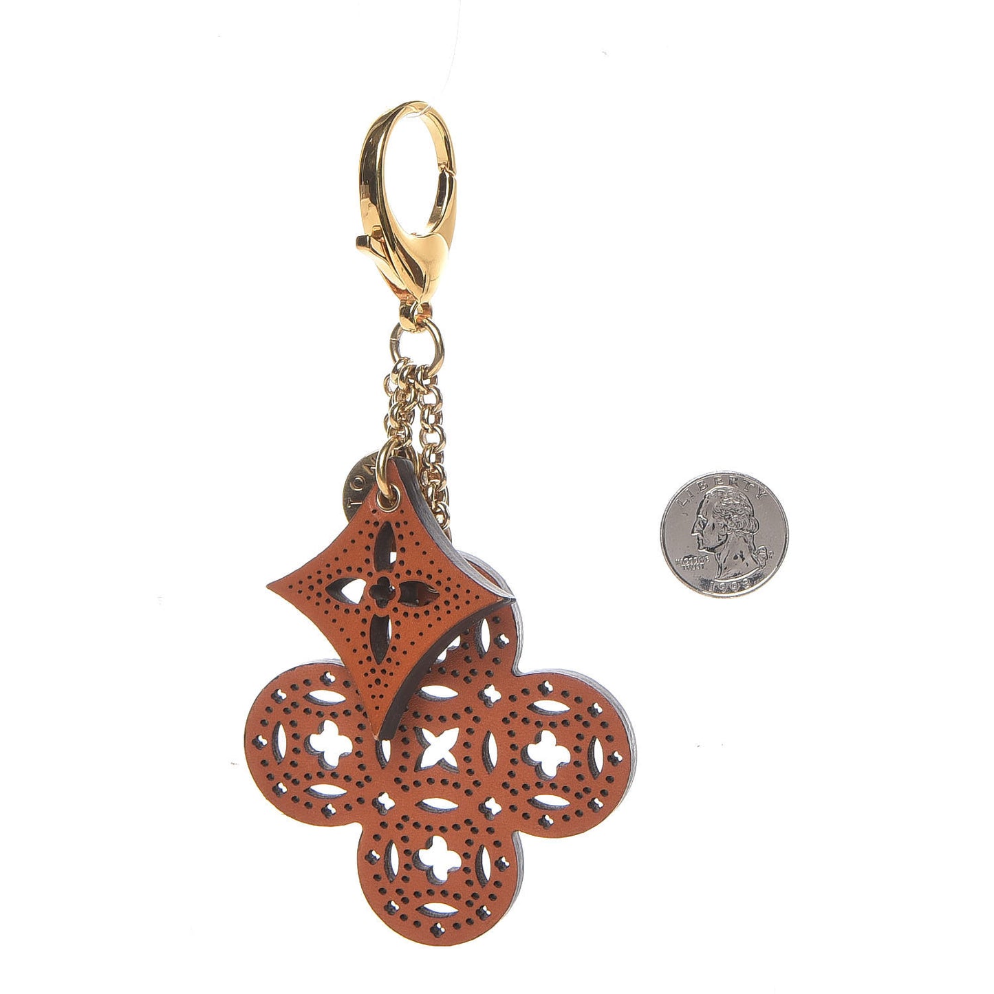 Perforated Arabesque Bag Charm