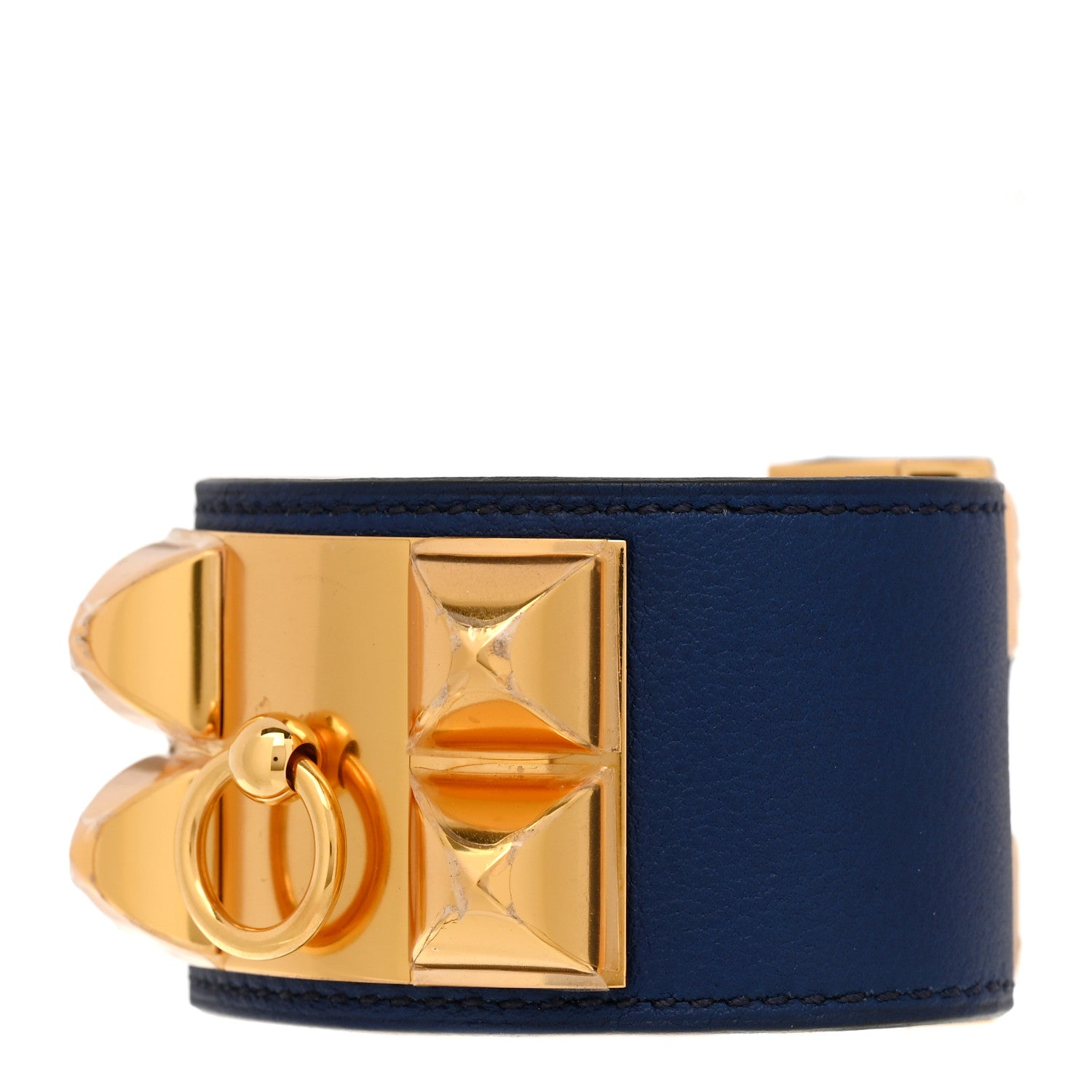 Hermes Swift Collier De Chien CDC Bracelet S Bleu Saphir 1 of 6