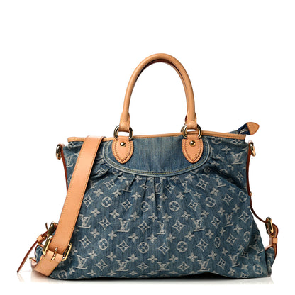 Louis Vuitton Denim Neo Cabby GM Blue 1 of 8