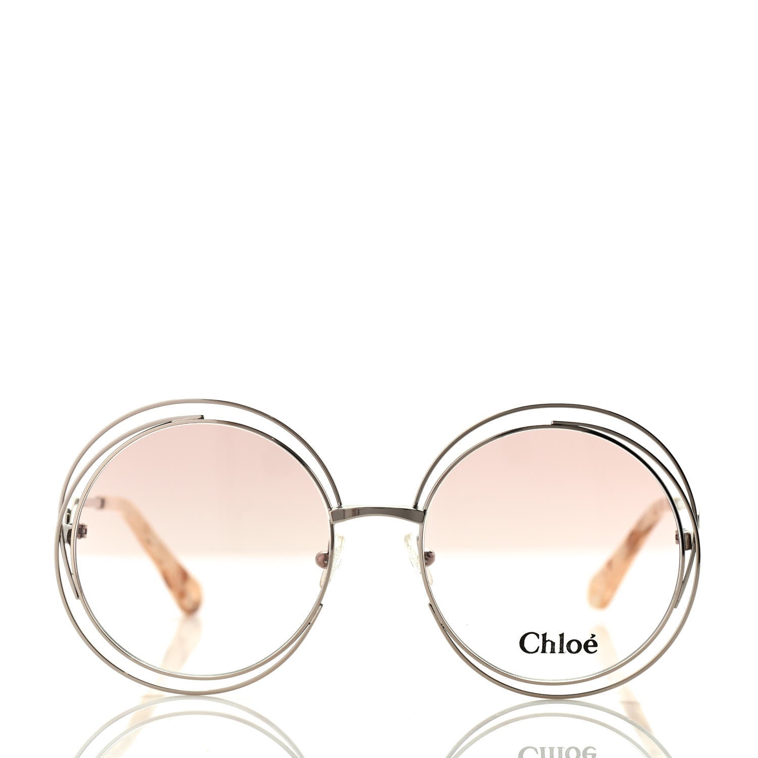 Chloe Oversized Round Carlina Oversized Round Sunglasses CE114ST Gold 2 of 7