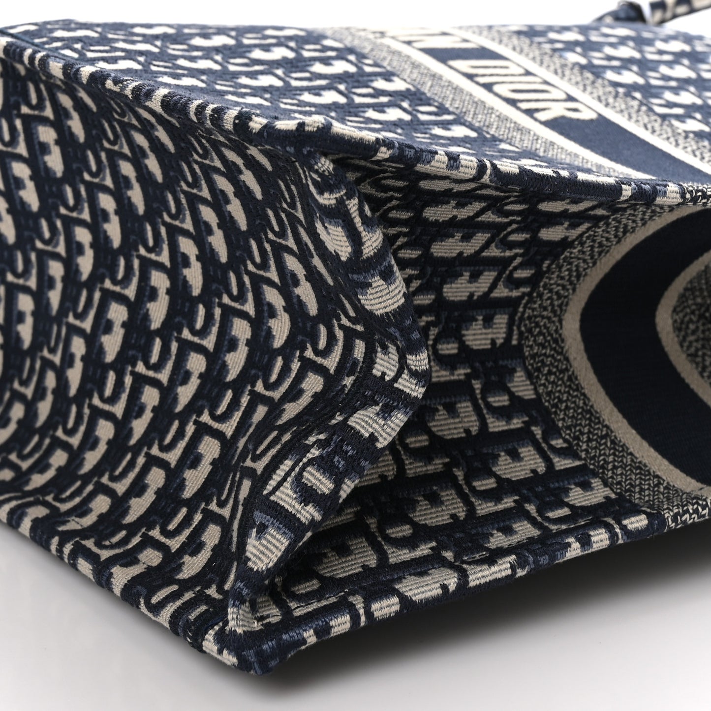 CHRISTIAN DIOR Oblique Large Book Tote Blue Multicolor
