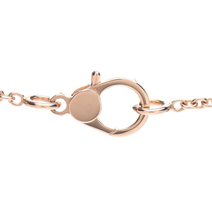 Hermes 18K Rose Gold Diamond Finesse Pendant Necklace 4 of 5