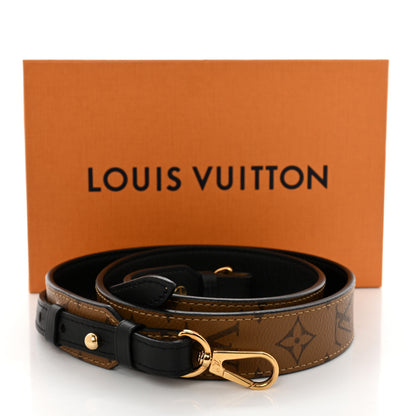 Louis Vuitton Reverse Monogram Bandouliere Shoulder Strap XL Black 5 of 5