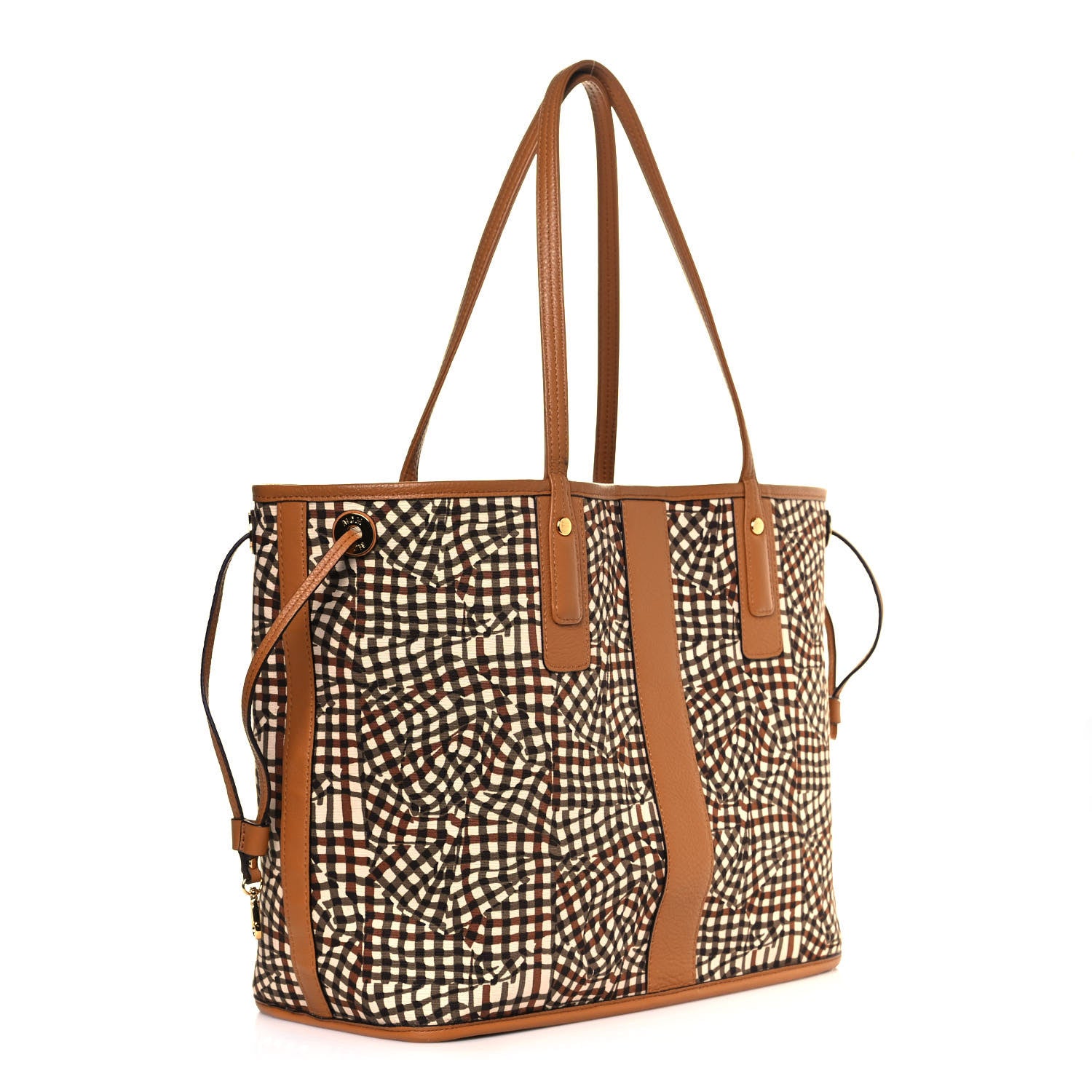 MCM Visetos Medium Liz Reversible Shopper Tote Cognac 14 of 18