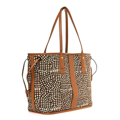 MCM Visetos Medium Liz Reversible Shopper Tote Cognac 14 of 18