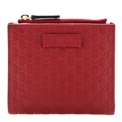 Gucci Microguccissima Bi-Fold Wallet Red 1 of 8