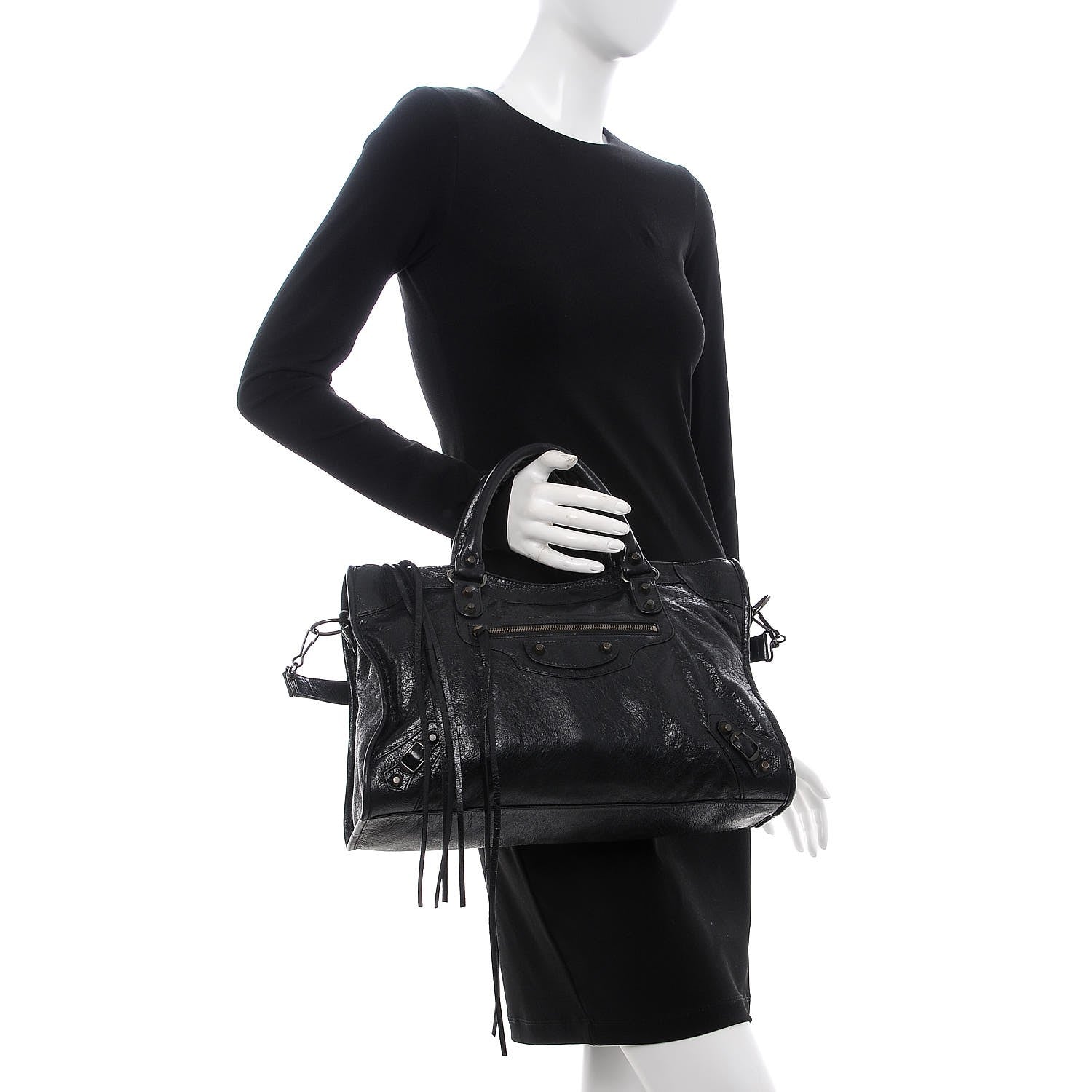 Balenciaga Agneau Classic Hardware City Black 3 of 8