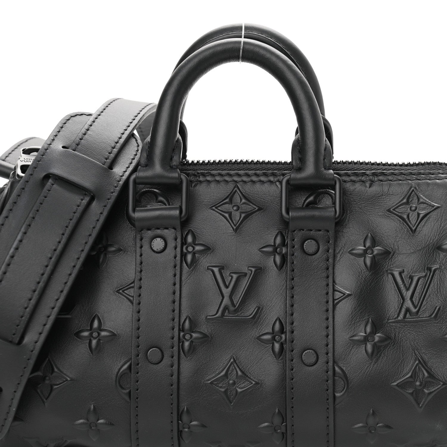 Louis Vuitton Monogram Seal Keepall XS Black 7 of 10
