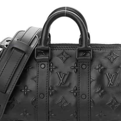 Louis Vuitton Monogram Seal Keepall XS Black 7 of 10