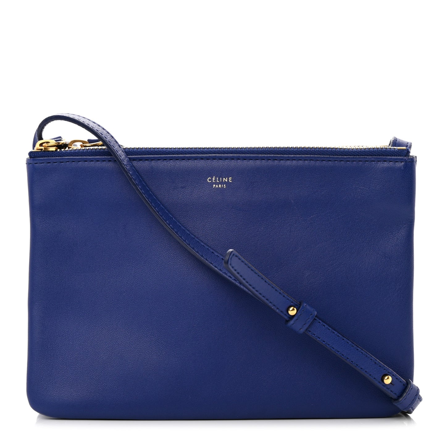 Lambskin Small Trio Crossbody Bag Indigo