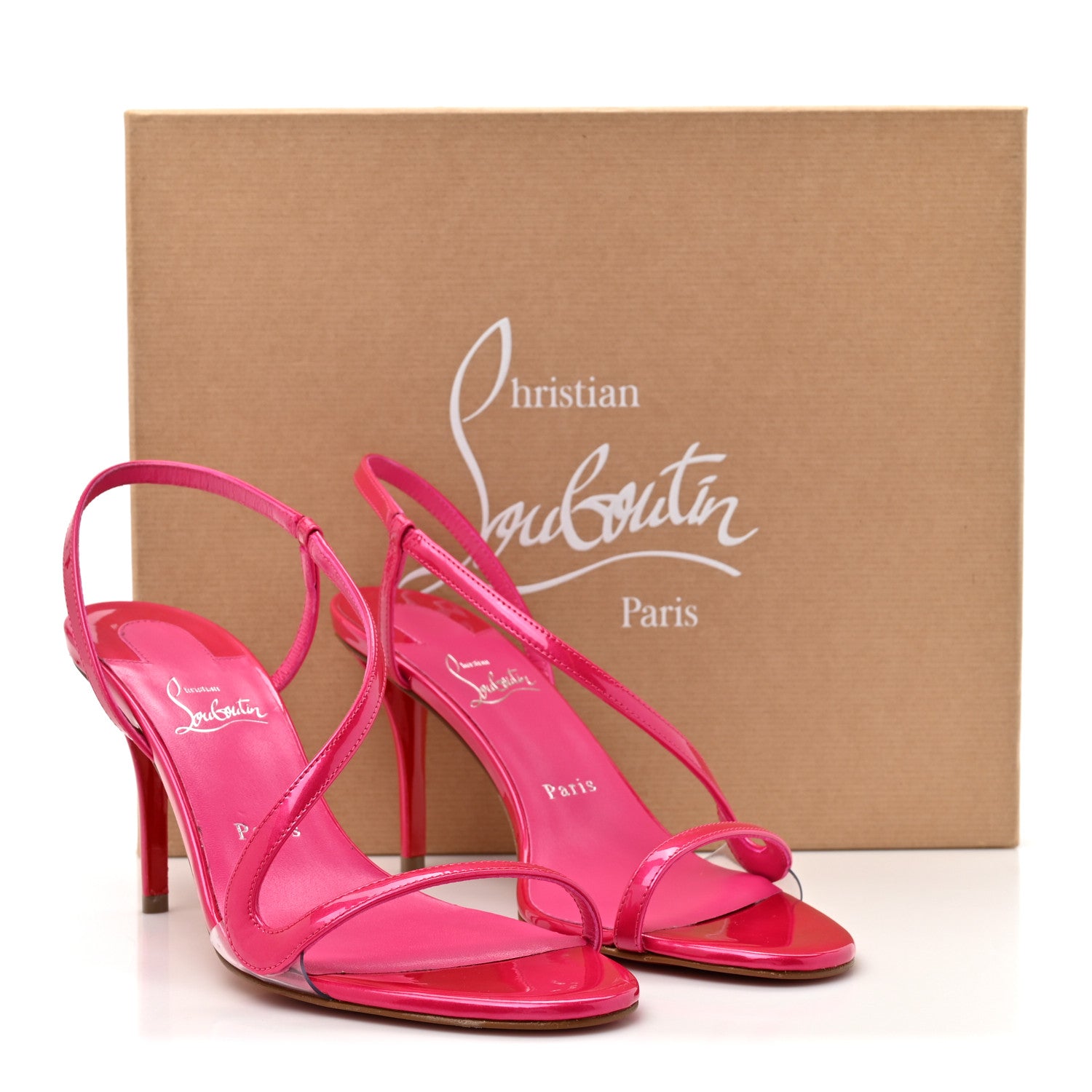 Christian Louboutin Patent Perle Rosa Z 80 Sandals 39 39 Pinup 11 of 11