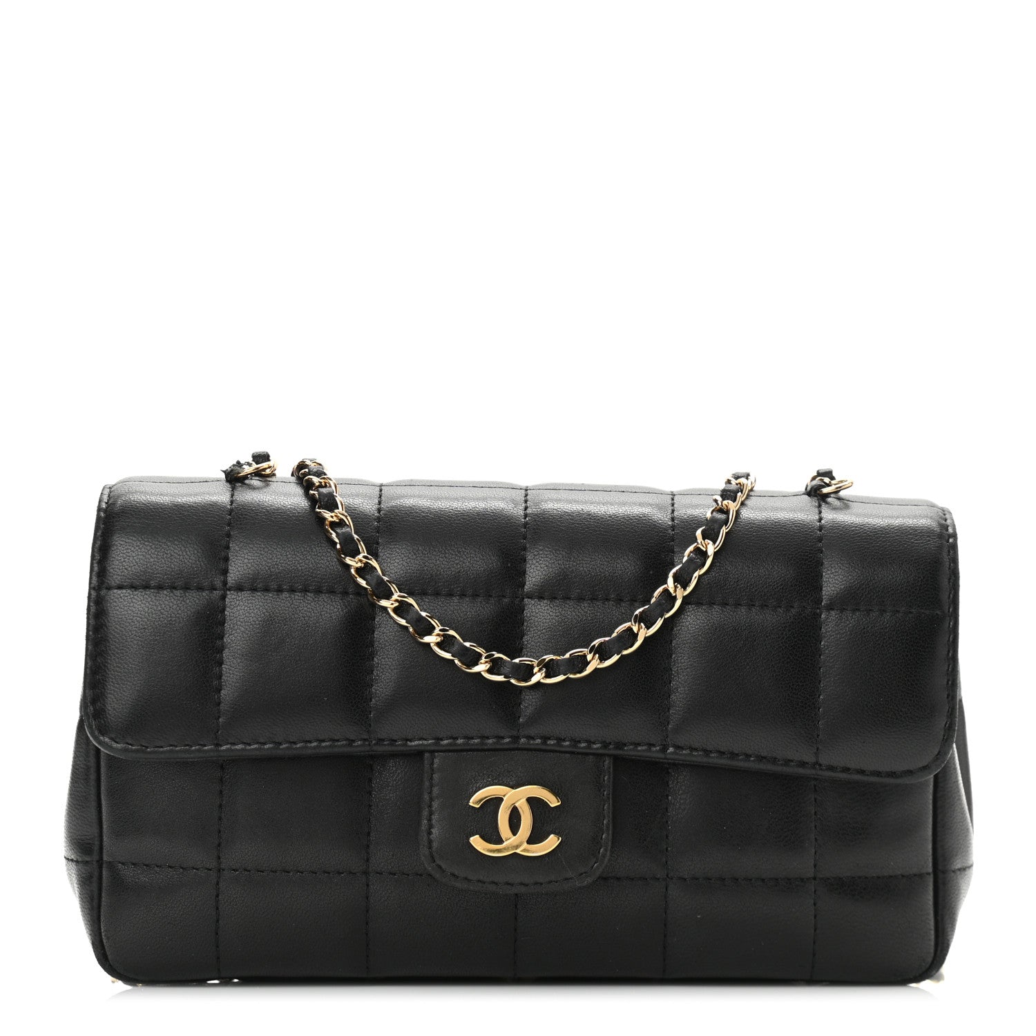 Chanel Lambskin Quilted Mini Chocolate Bar Flap Black 1 of 10