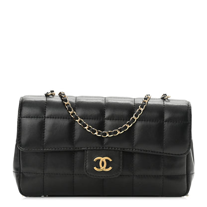 Chanel Lambskin Quilted Mini Chocolate Bar Flap Black 1 of 10