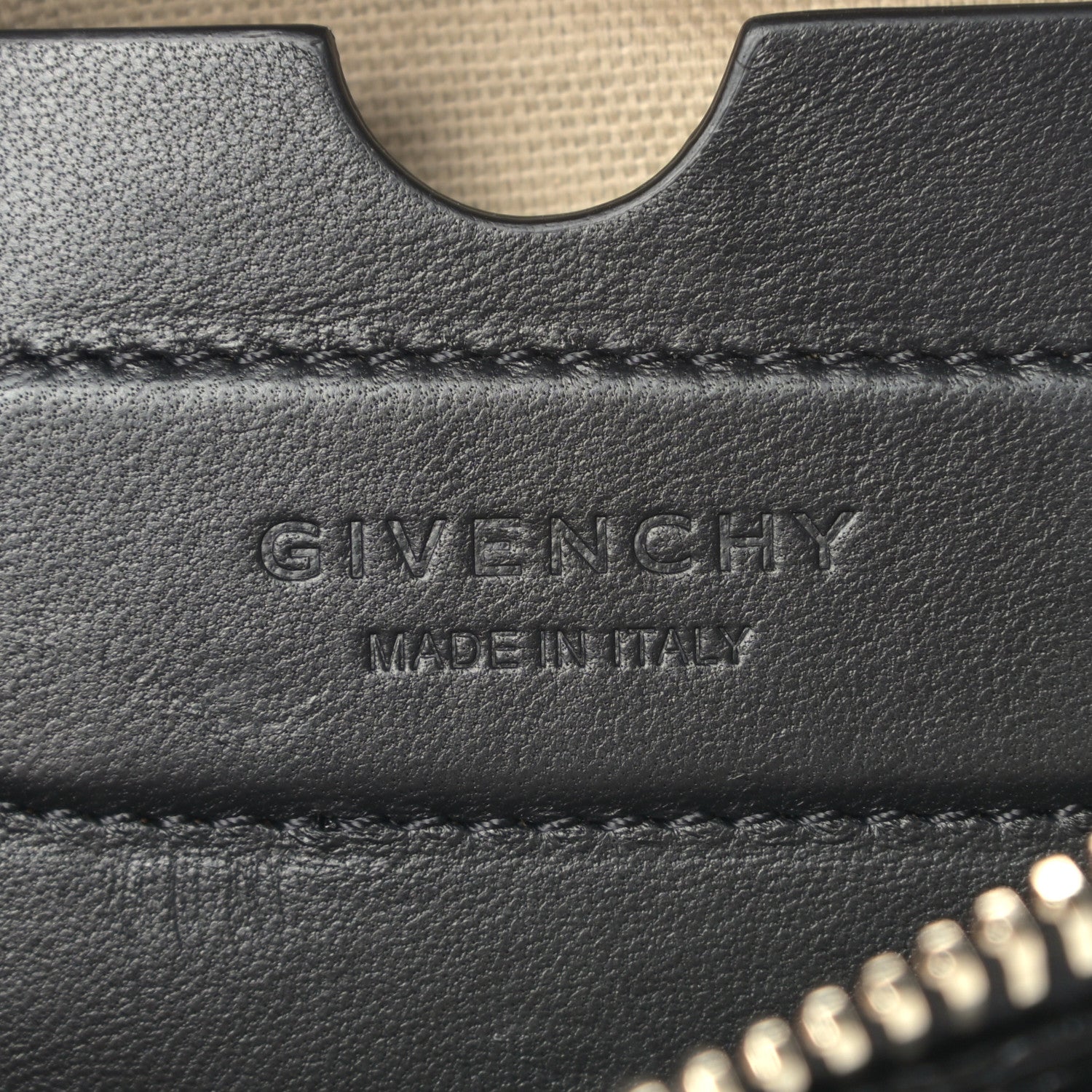 Givenchy Calfskin Crocodile Embossed Nano Antigona Black 8 of 8