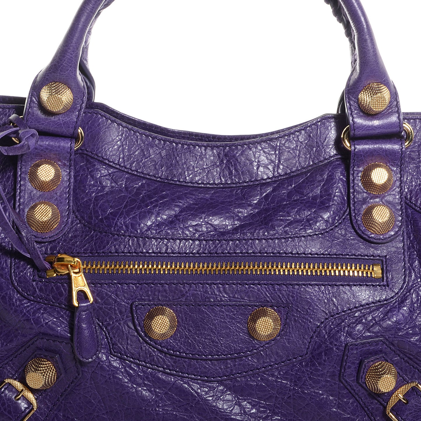 Agneau Giant 21 Gold Hardware City Dark Violet