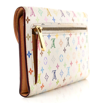 Louis Vuitton Monogram Multicolor Eugenie Wallet White Litchi 3 of 13