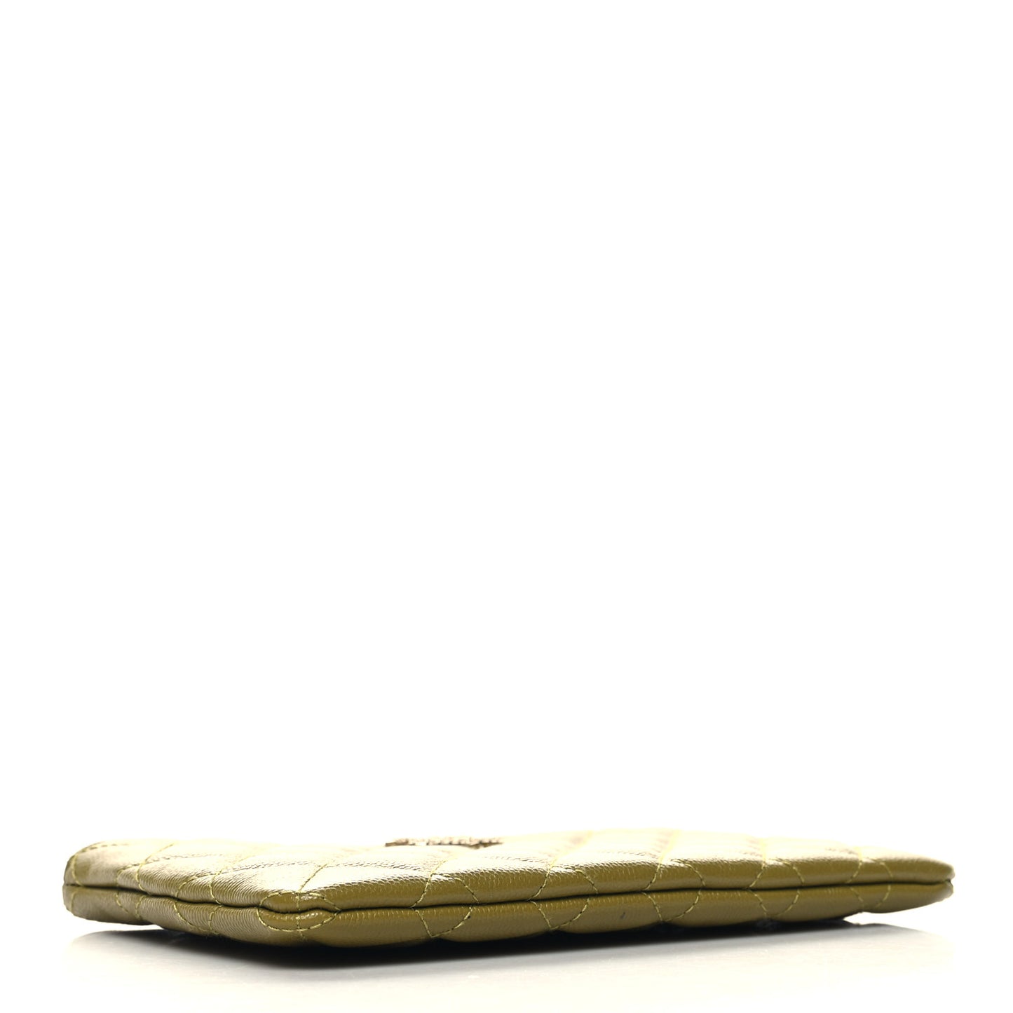 Caviar Crystal Quilted Coco Candy Cosmetic Case Green
