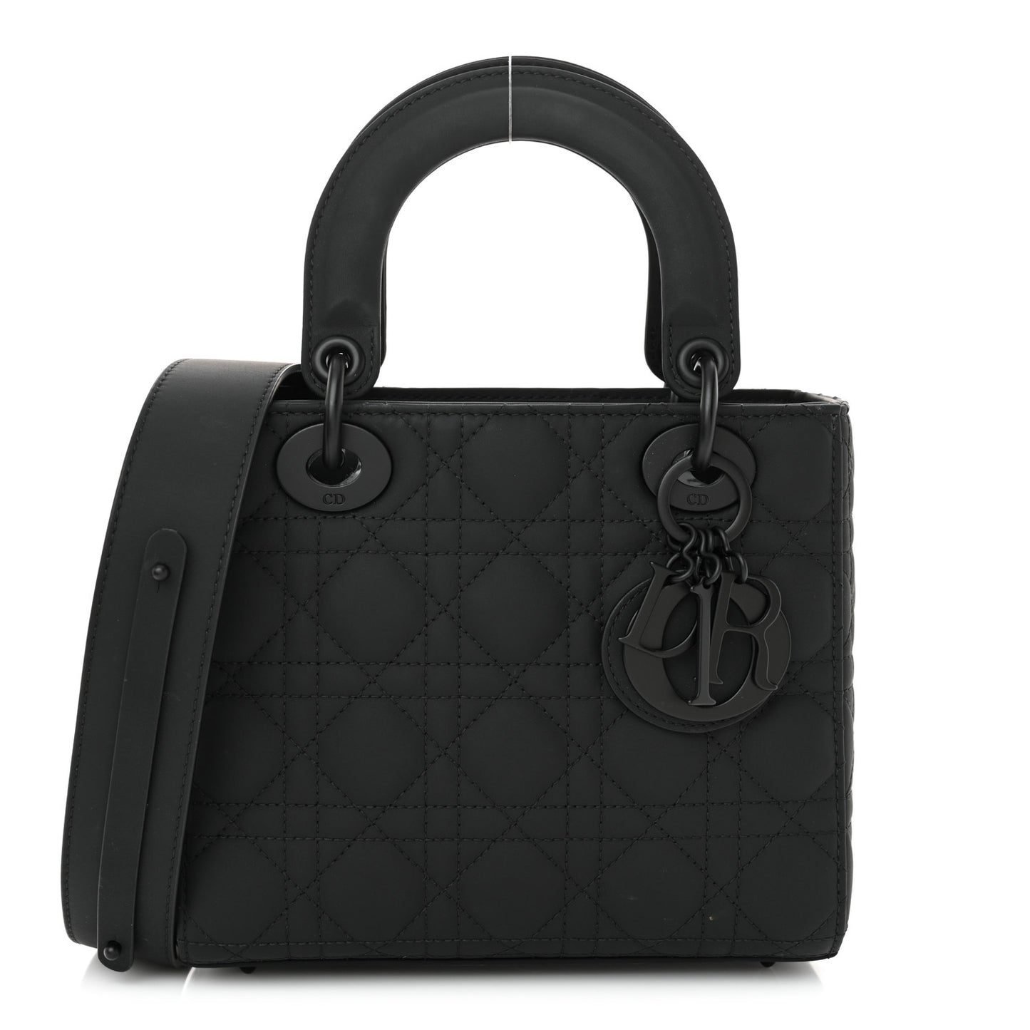 Ultra Matte Calfskin Cannage Small My ABCDior Lady Dior Black