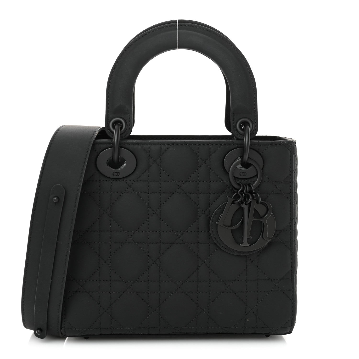 Christian Dior Ultra Matte Calfskin Cannage Small My ABCDior Lady Dior Black 1 of 13