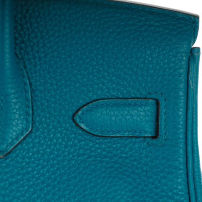 Hermes Taurillon Clemence Birkin 30 Cobalt 25 of 26