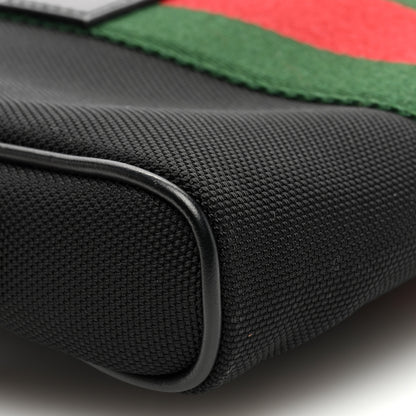 Gucci Canvas Web Slim Belt Bag Black 9 of 10