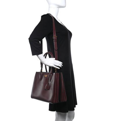 Prada City Calf Bibliotheque Tote Granato Black 2 of 10